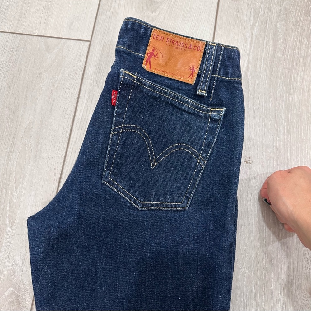Made in USA Vintage Levi’s Low Rise Mini Bootcut Jeans size 27 28 Indigo